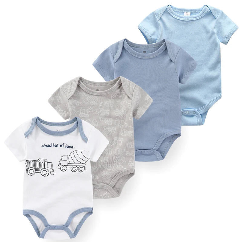 4Pieces Newborn Baby Boy, Baby Girl Outfits