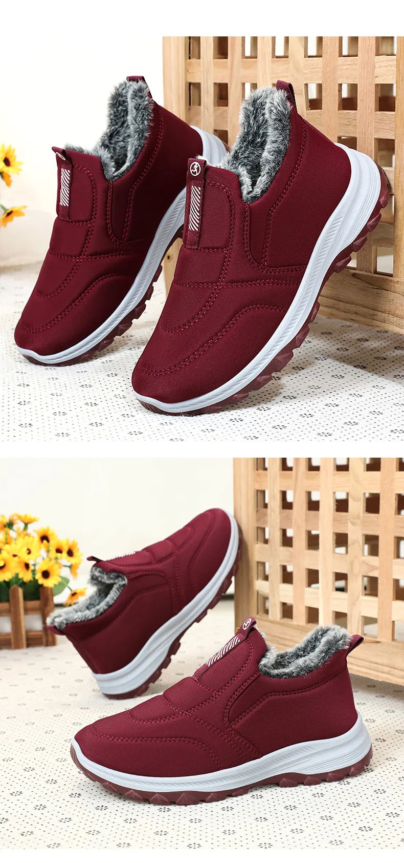 Winter Women Boots Outdoor Snow Boots Warm Lightweight Cotton Boot Non-Slip