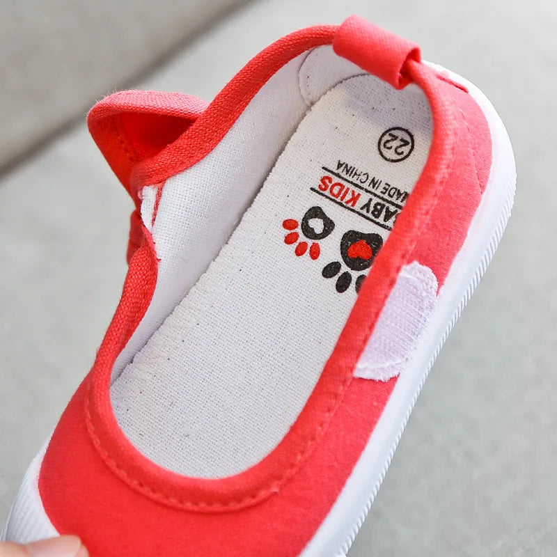 Girls Canvas Shoes Fashion Bowknot