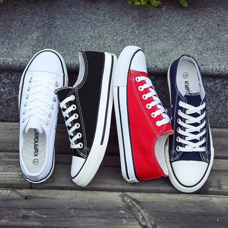 Men's Canvas Shoes Lace-up Athletic Leisure Sneaker