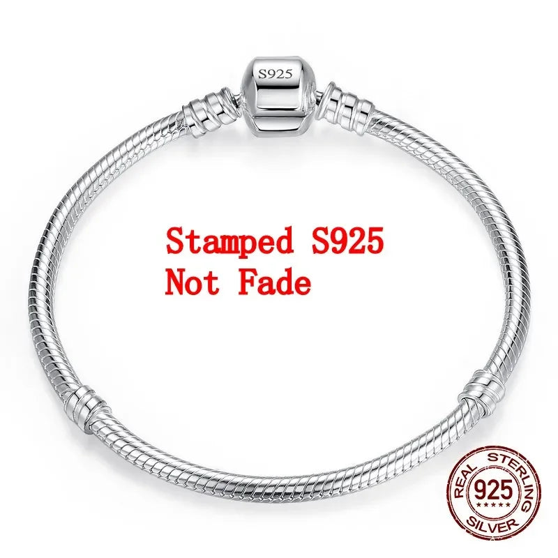 Women's 925 Sterling Silver Charm Bracelet