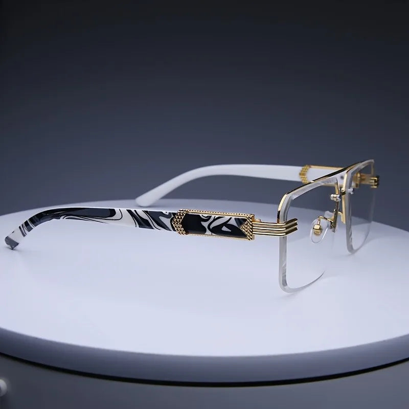 Men and  Women Rimless Sunglasses Square Frameless