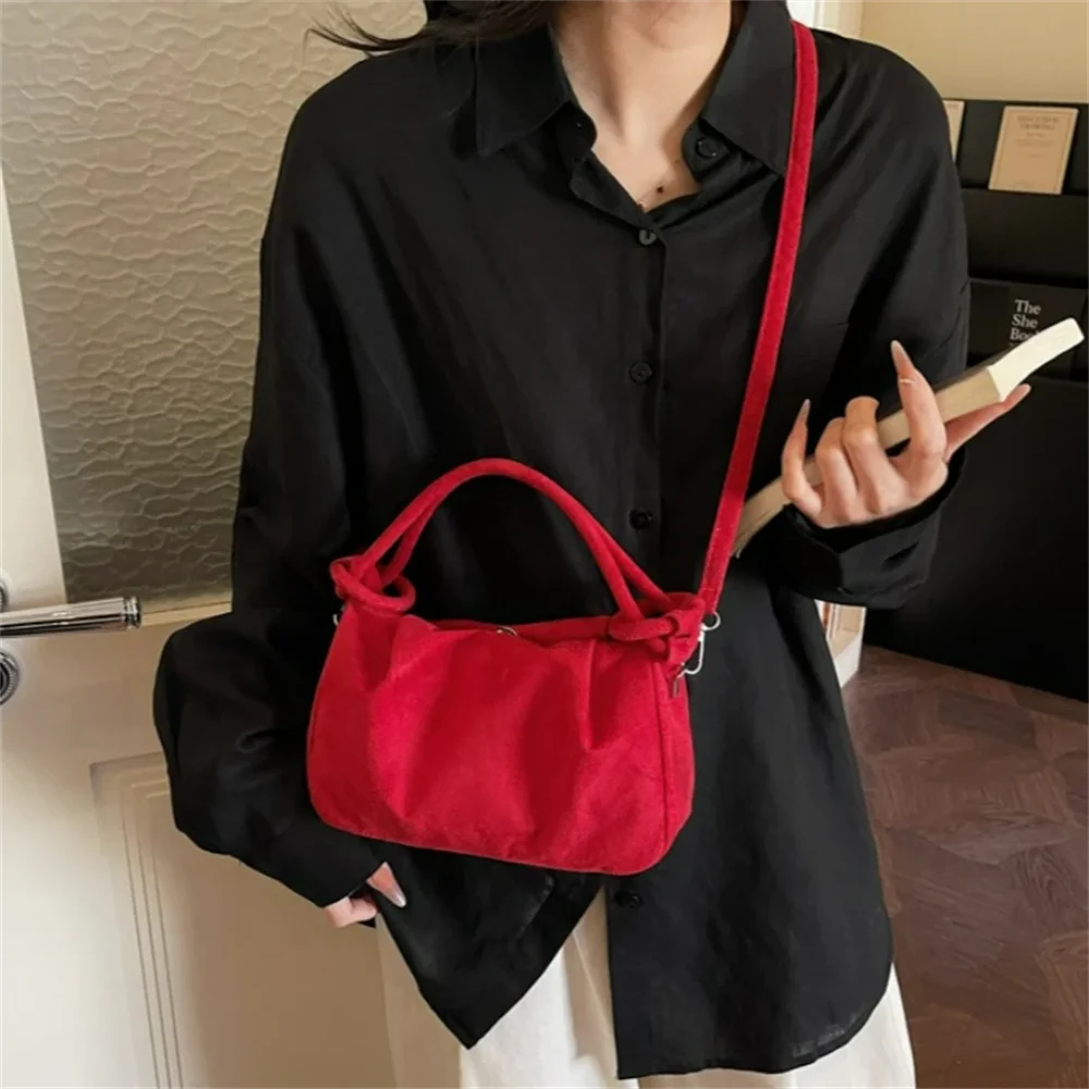 Retro Suede Crossbody Women's Bag