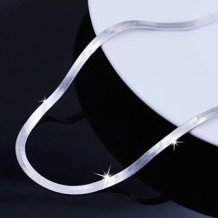 Flat chain Necklace for  Luxury