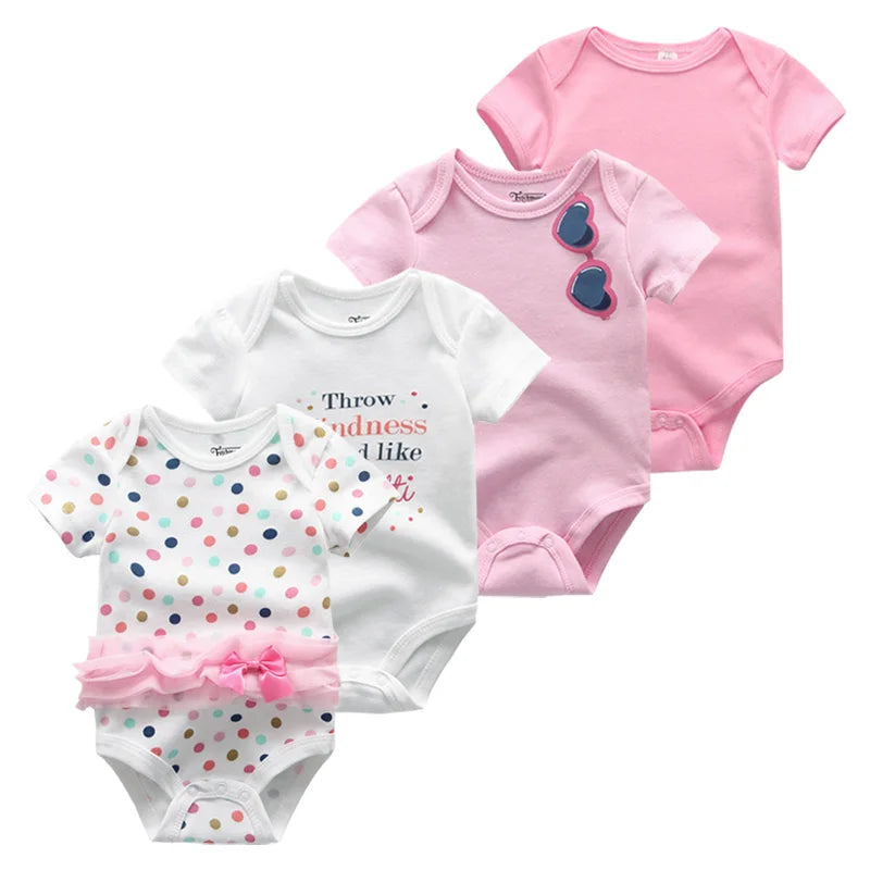4Pieces Newborn Baby Boy, Baby Girl Outfits