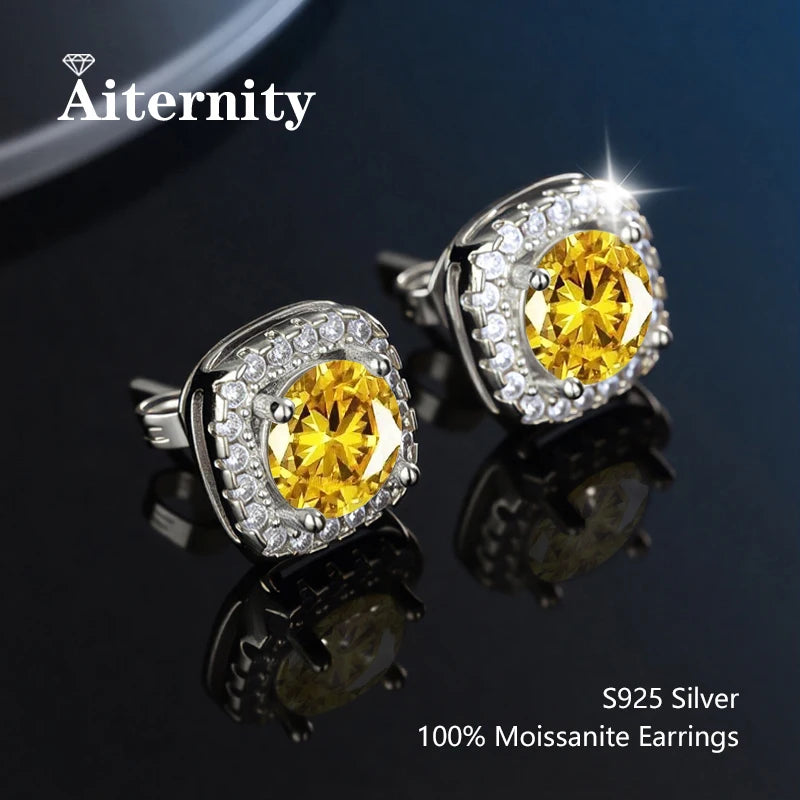 Moissanite Stud Earrings for Women