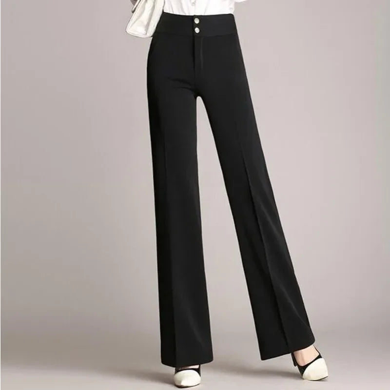 S-4XL Plus Size Women's Pants High Waist Trousers