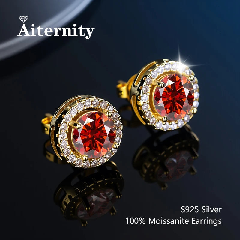 Moissanite Stud Earrings for Women