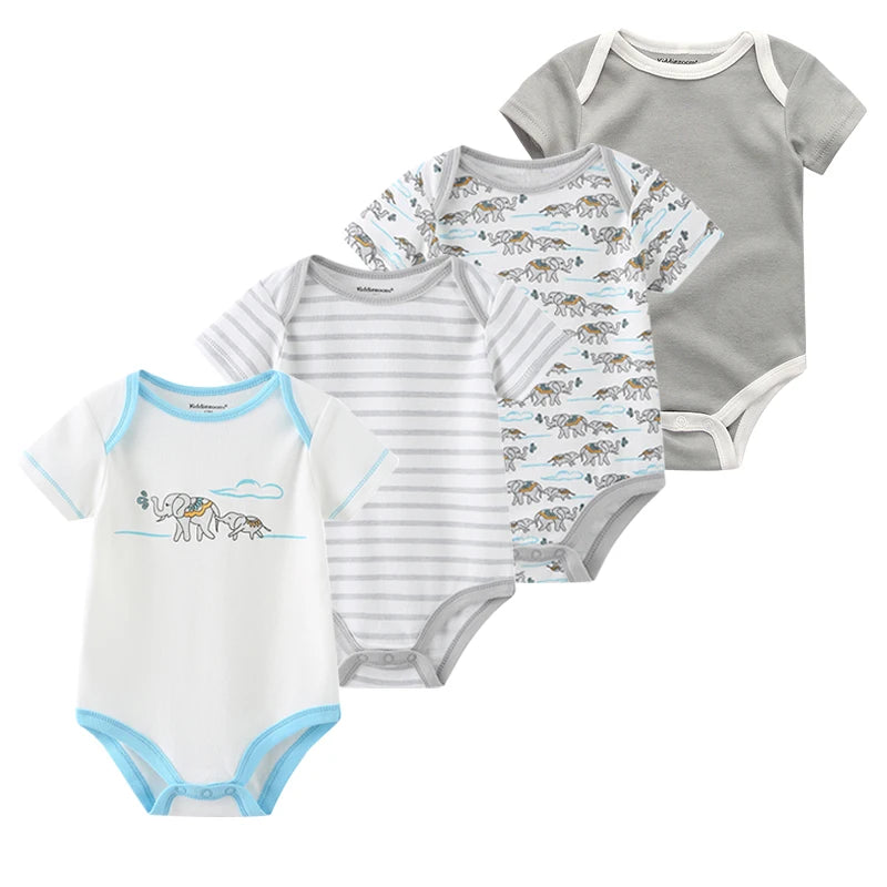 4Pieces Newborn Baby Boy, Baby Girl Outfits