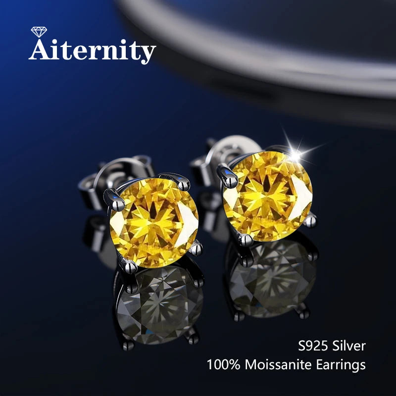 Moissanite Stud Earrings for Women