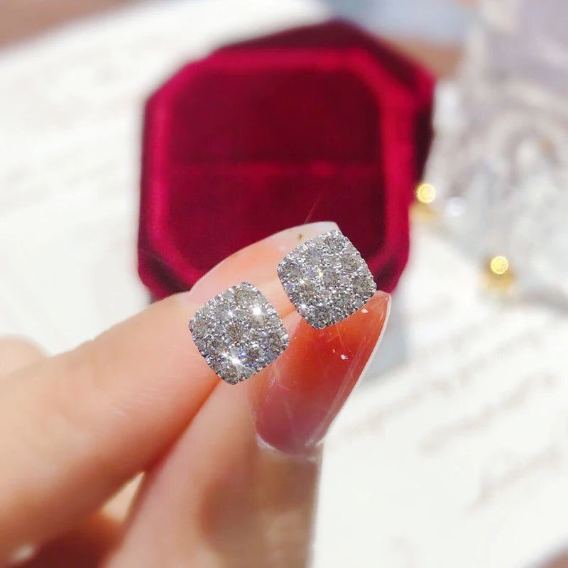 Women's Simple Square-Shaped Stud Earrings