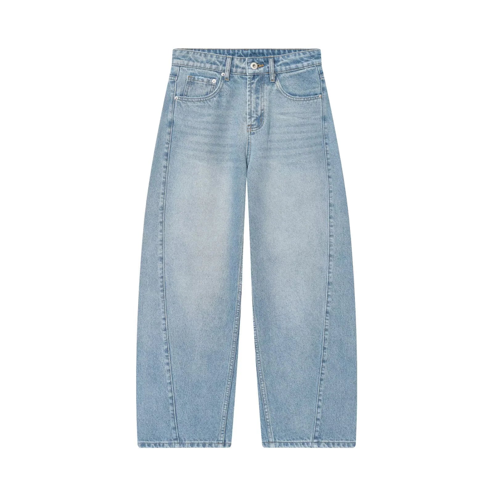 Women's Mid Waist Balloon Jeans