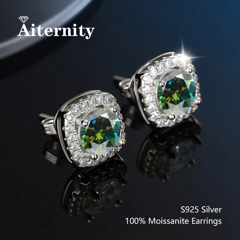 Moissanite Stud Earrings for Women