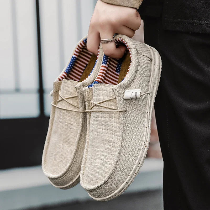 Men's Slip on Canvas Loafers