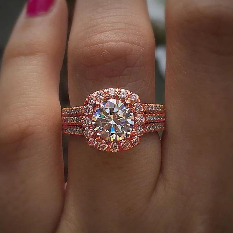 Women's Rings with Brilliant Cubic Zirconia Luxury