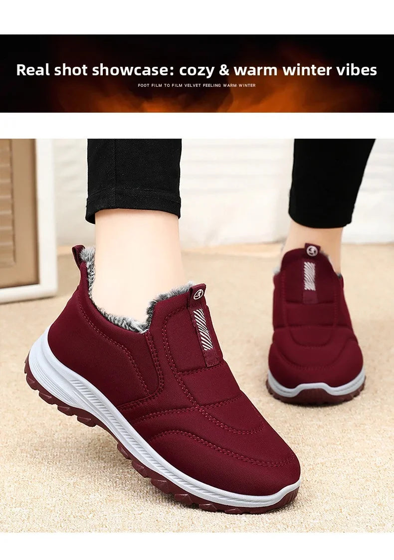 Winter Women Boots Outdoor Snow Boots Warm Lightweight Cotton Boot Non-Slip