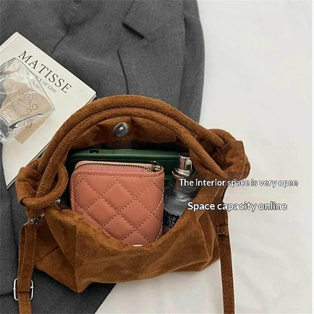 Retro Suede Crossbody Women's Bag