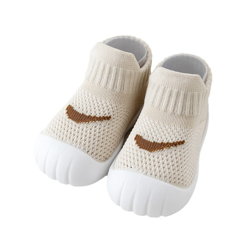 First-walking Shoes for Baby Boys and Girls Breathable, With Soft Soles