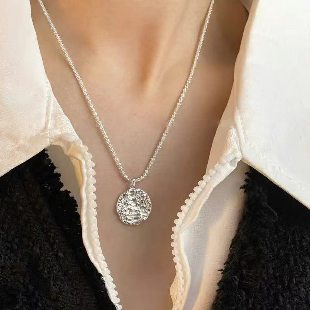 S925 Sterling Silver Pearl Necklace For Women Light Luxury And High-end