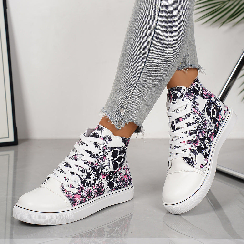 Women's High-Top Canvas Sneakers