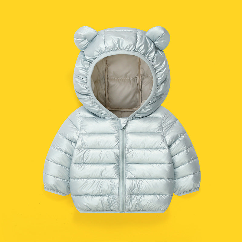 Winter Solid-color Versatile Cotton Coat for Children