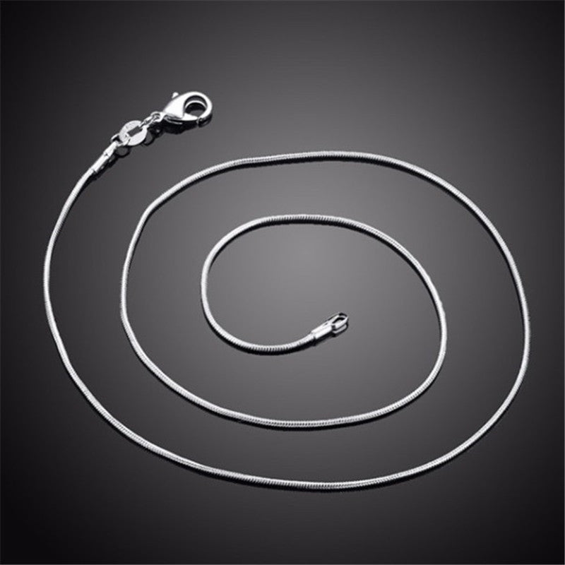 Alloy Necklace Silver Plated