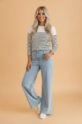 Denim Patch Pocket Straight Leg Jeans
