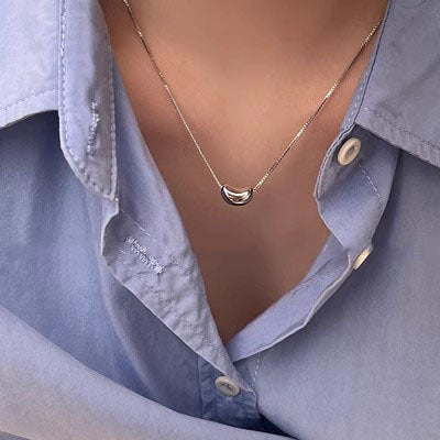 S925 Sterling Silver Pearl Necklace For Women Light Luxury And High-end