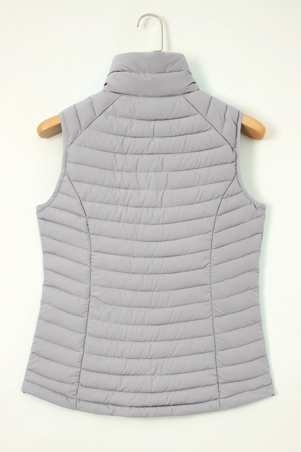Standing Collar Zip Up Puffer Vest