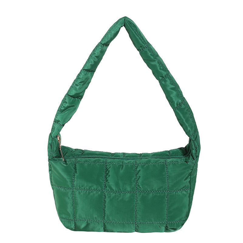 Fashionable Shoulder Bag Trendy Pleated Cloud-Shaped Handbag for Women