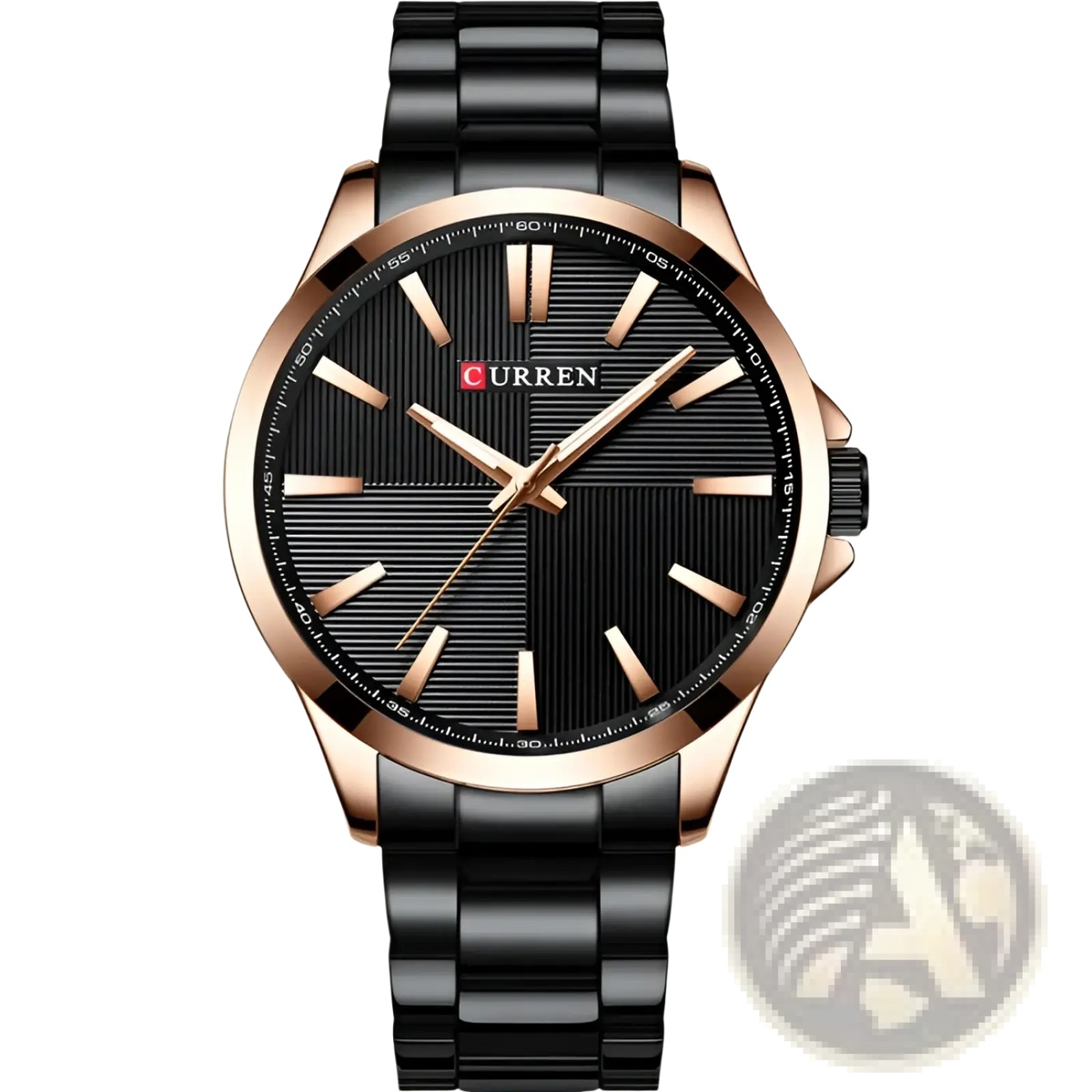 Men'sCurren Rose Gold Quartz Watch
