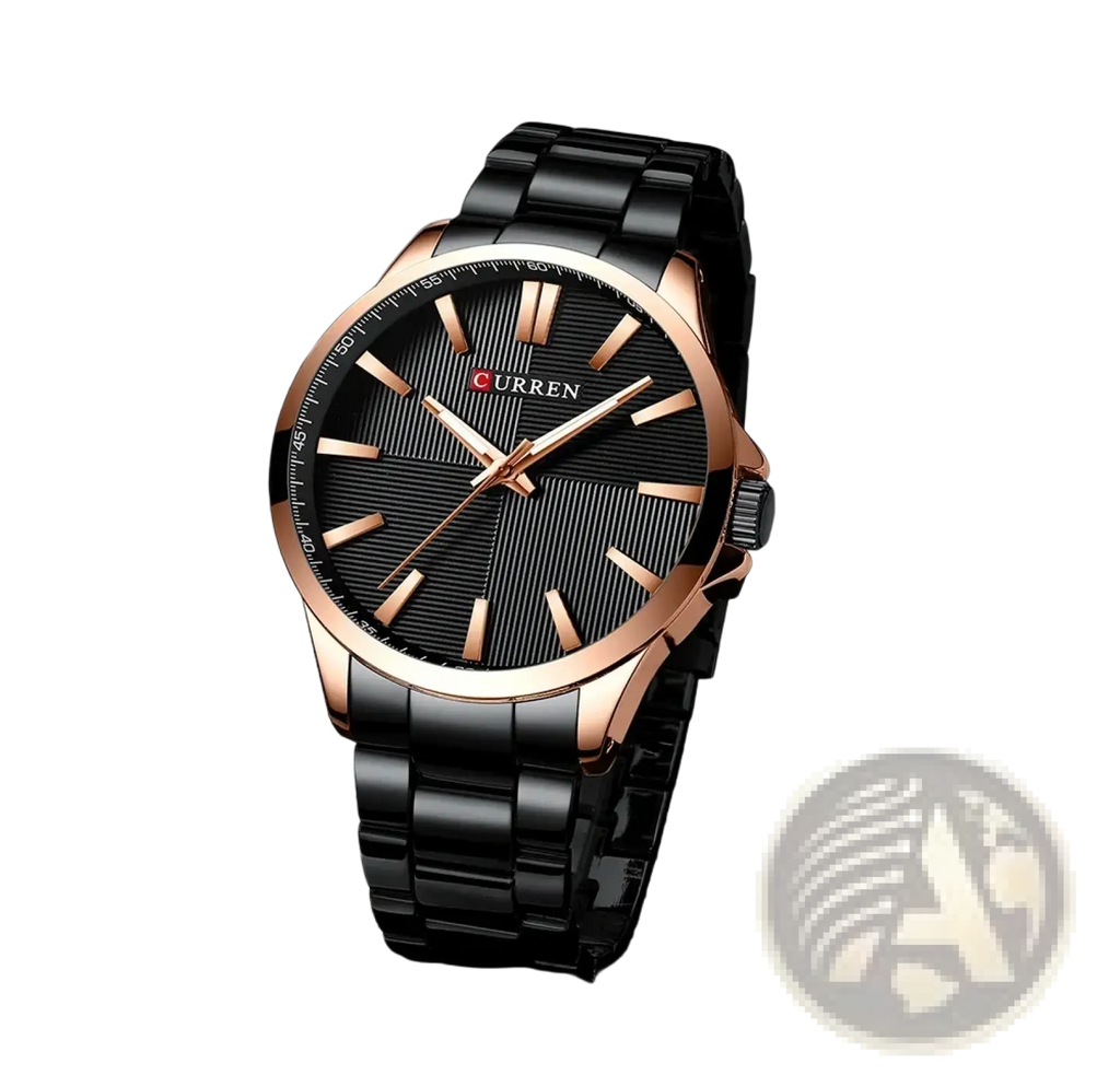 Men'sCurren Rose Gold Quartz Watch