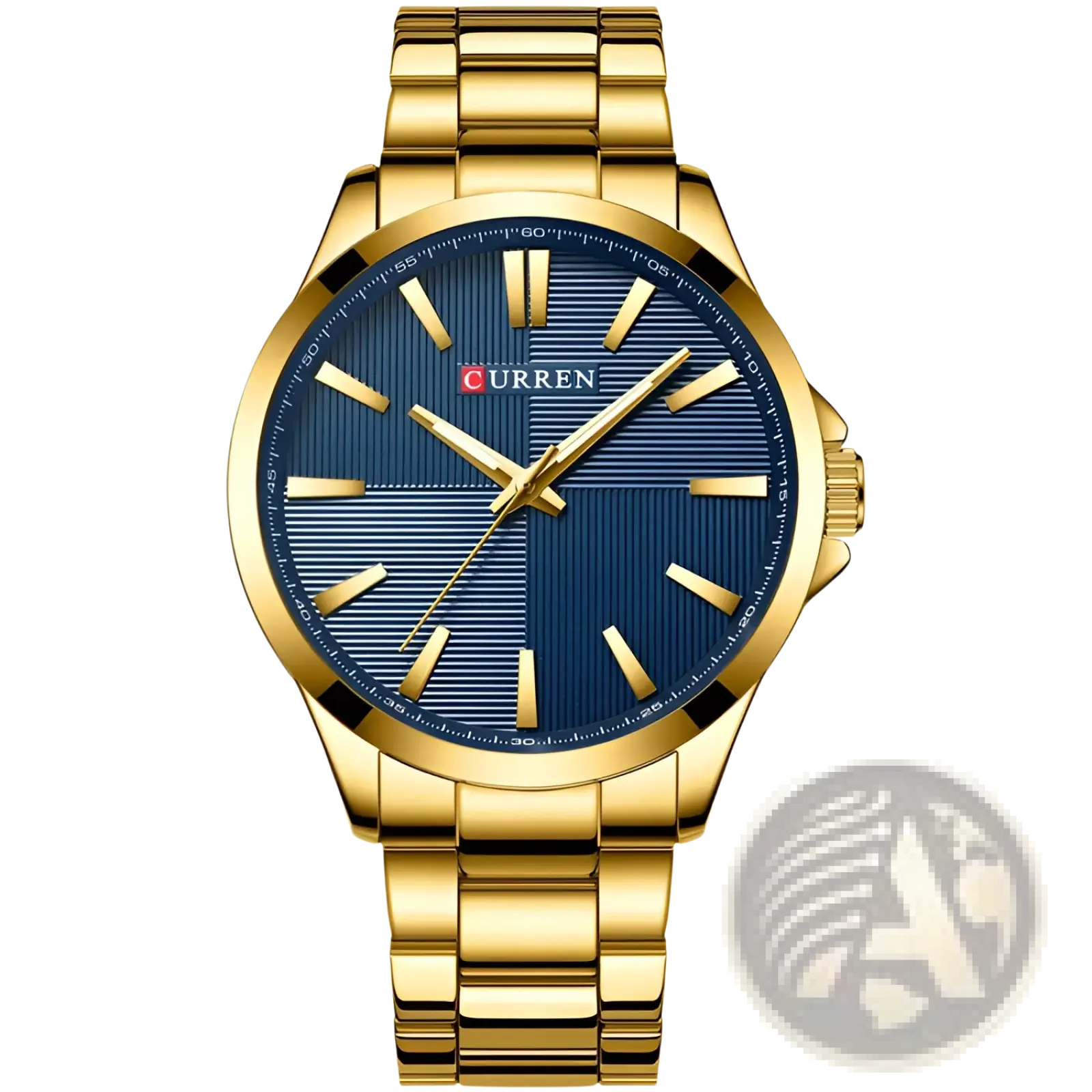 Men'sCurren Rose Gold Quartz Watch