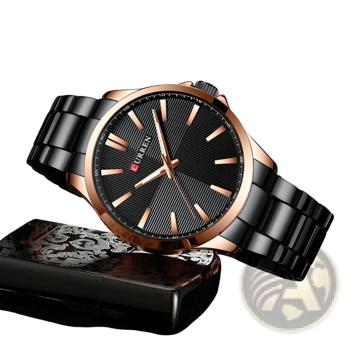 Men'sCurren Rose Gold Quartz Watch