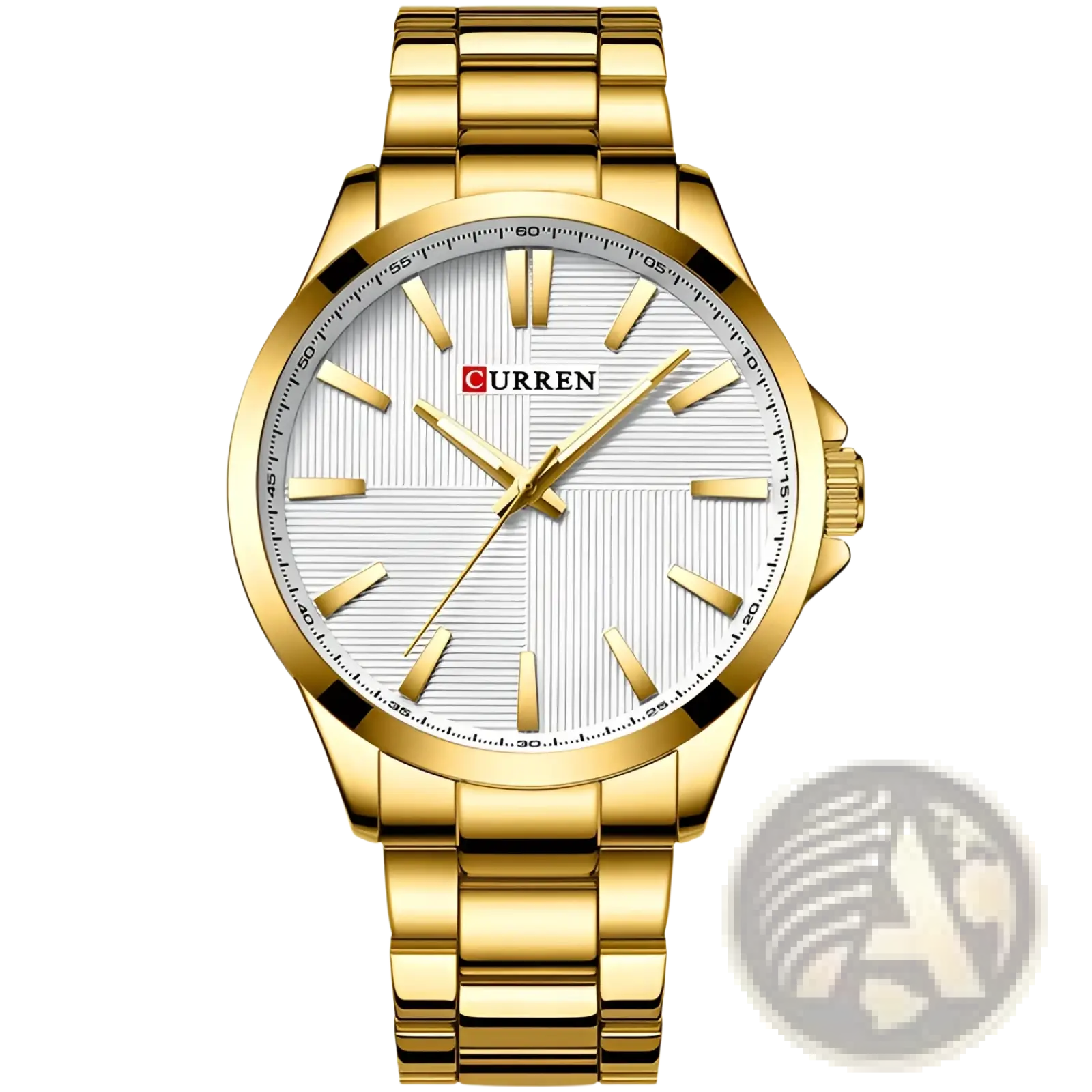 Men'sCurren Rose Gold Quartz Watch