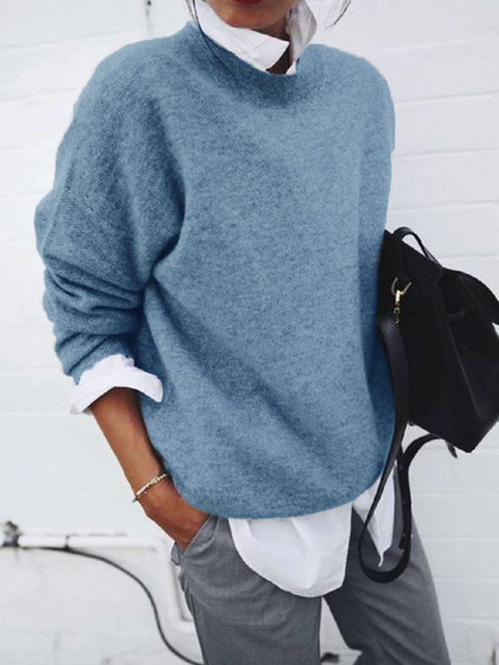Fashion Long Sleeve Pullover Sweater Fall and Winter Fashion