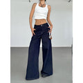 American Retro Wide Leg Jeans for Women