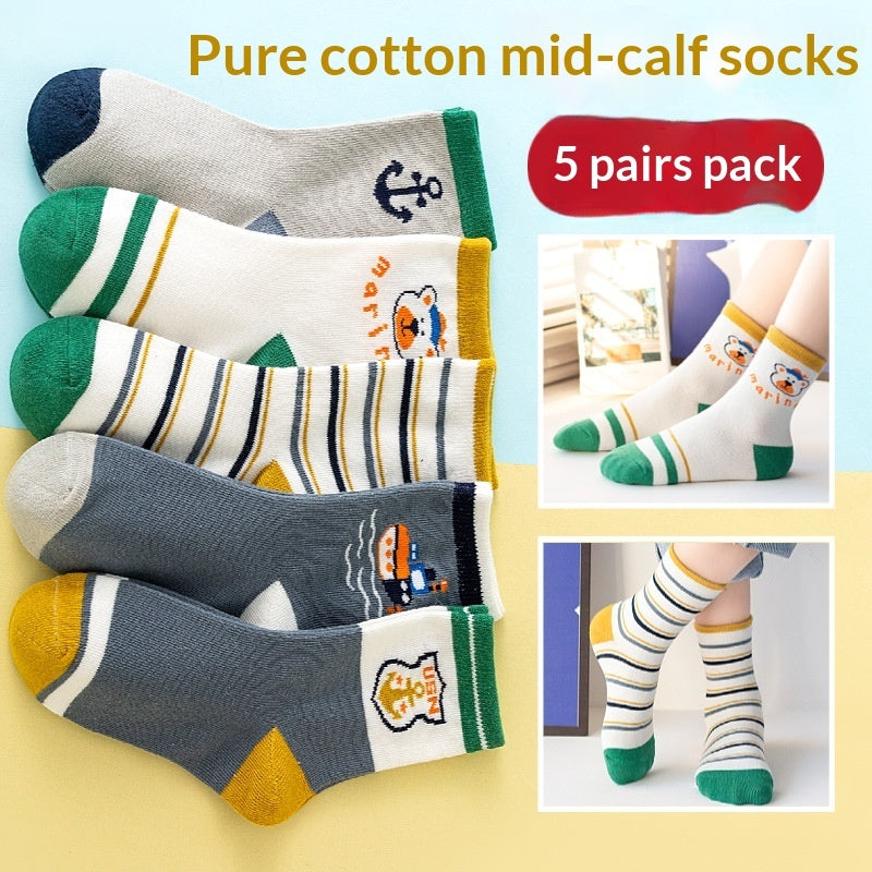 Winter Warm Boys And Girls Middle-aged Baby Socks