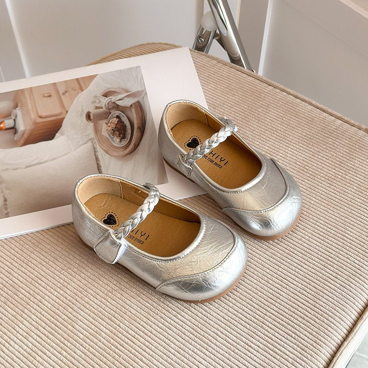 Little Leather Shoes, Girls Soft Soled Non-Slip