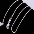 Alloy Necklace Silver Plated