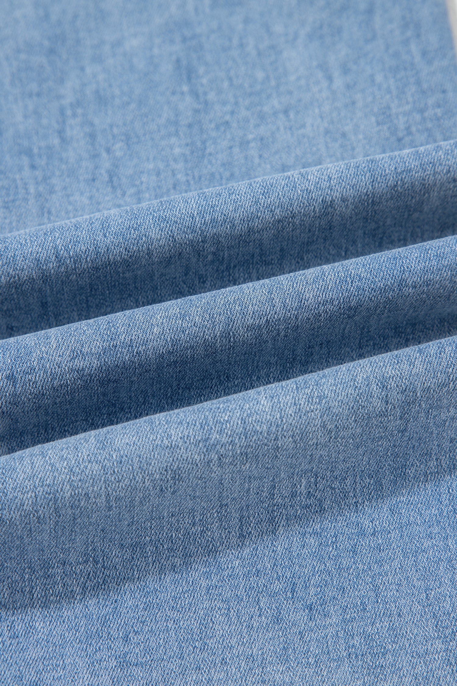 Drawstring Waist Wide Leg Jeans