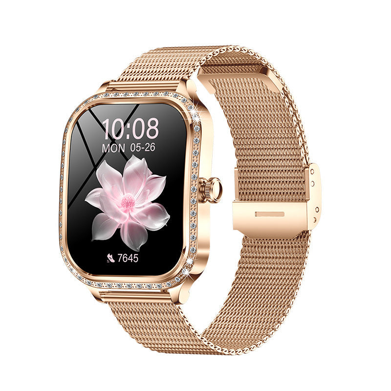 Women's Bluetooth Calling Heart Rate Blood Pressure Blood Oxygen Detection Calories More Than Sport Smart Watch