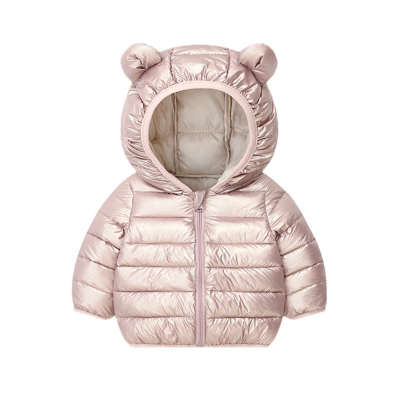 Winter Solid-color Versatile Cotton Coat for Children