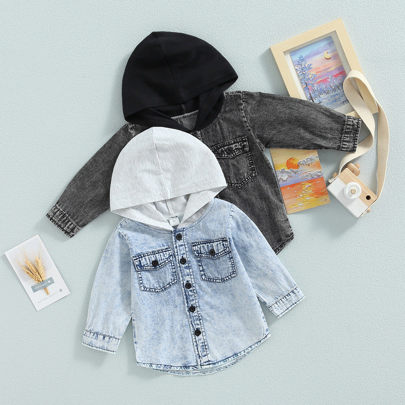 Boys' And Girls' Coats Hooded Top