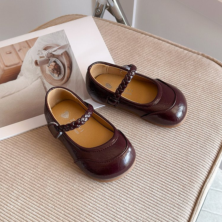 Little Leather Shoes, Girls Soft Soled Non-Slip