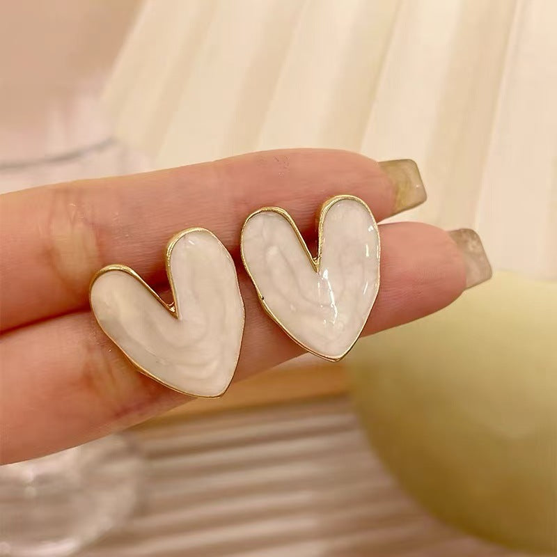 925 Gold Earrings Women's Retro