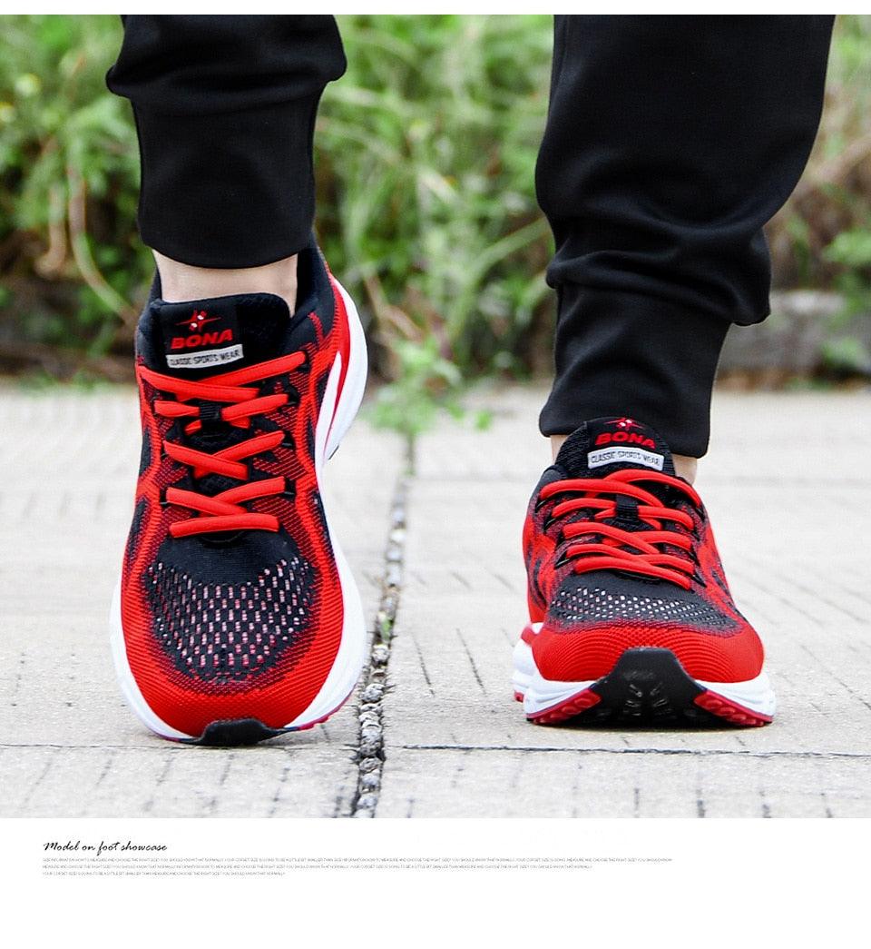 Men's Sneakers Sport Mesh Trainers Lightweight Running Shoes Outdoor Athletic Breathable Non-Slip Casual Comfortable Outdoor Sport Sneakers