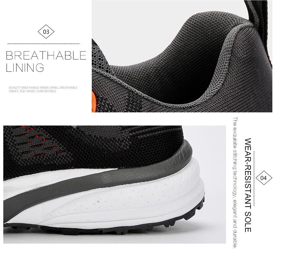 Men's Sneakers Sport Mesh Trainers Lightweight Running Shoes Outdoor Athletic Breathable Non-Slip Casual Comfortable Outdoor Sport Sneakers