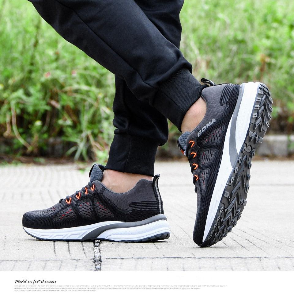 Men's Sneakers Sport Mesh Trainers Lightweight Running Shoes Outdoor Athletic Breathable Non-Slip Casual Comfortable Outdoor Sport Sneakers