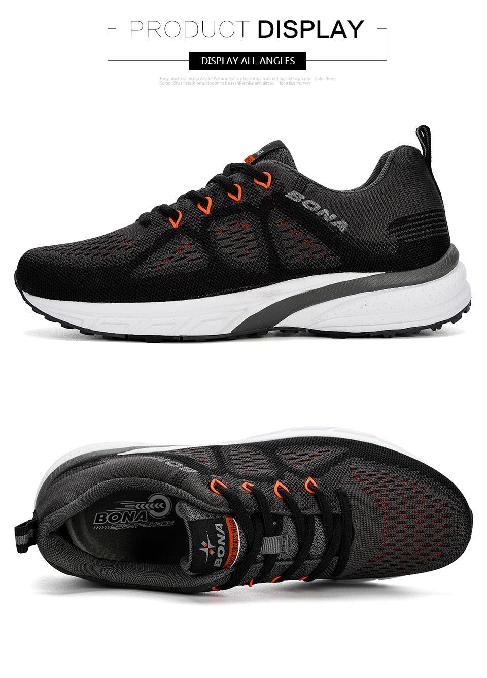Men's Sneakers Sport Mesh Trainers Lightweight Running Shoes Outdoor Athletic Breathable Non-Slip Casual Comfortable Outdoor Sport Sneakers